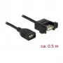 Cavo USB DeLOCK 85459 USB 2.0 0,5 m nero