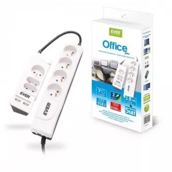 OFFICE PLUS 7 prese 250 V bianco (T/LZ06-OFP018/0000) - Ever
