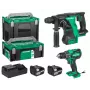Avvitatore a batteria Hikoki set batteria 18 V DS18DBS+DH18DBL con 2 batterie da 5 Ah