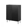 Scaffale Cama Meble ONDA 2D2SZ libreria 98×45×127 cm nero