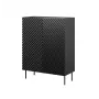 Scaffale Cama Meble ONDA 2D2SZ libreria 98×45×127 cm nero