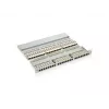 Equip patch panel 48 porte Cat.6 schermato, nero, RJ-45, oro, Cat6, montaggio rack, 1U, nero