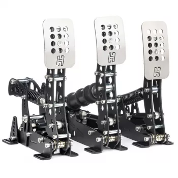 Set 3 pedali Heusinkveld Ultimate+ nero — set pedali sim racing direct drive, 3 pedali