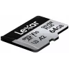 Scheda MicroSD Lexar 64 GB UHS-I Classe 3 SILVER PLUS