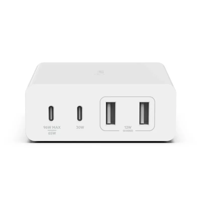 Caricabatterie per interni Belkin WCH010VFWH cavo 2 m 2 porte USB Type-C bianco