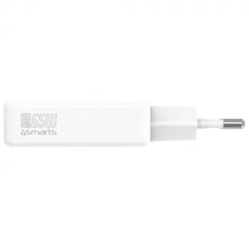 Caricabatterie PDPlug Dual 65W GaN 2xUSB-C bianco