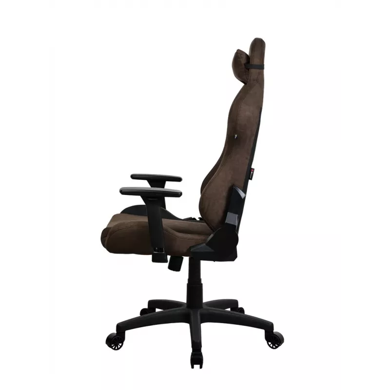 Sedia gaming Arozzi Torretta SuperSoft – ergonomica marrone, design di supporto