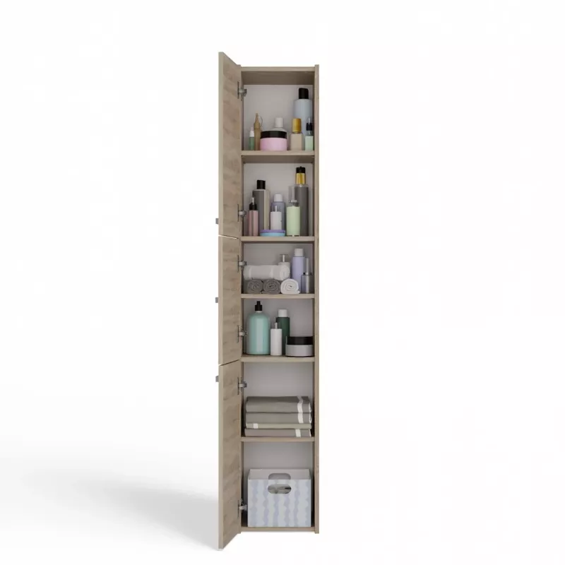 Topeshop S33 SONOMA armadietto contenitore bagno rovere