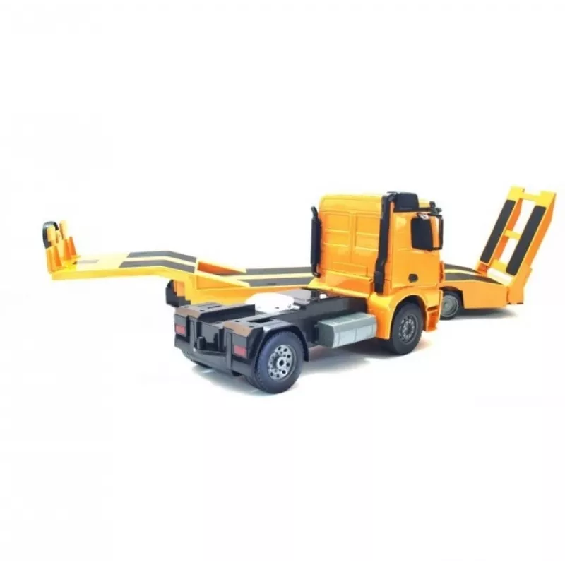 Double E scala 1/20 RC Mercedes-Benz Arocs con rimorchio a pianale preassemblato