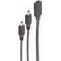 Cavo USB ShiverPeaks BS13-20022 0,3 m USB-C Mini-USB B nero