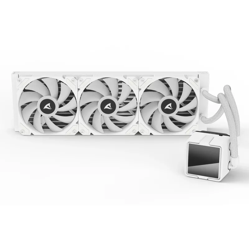Dissipatore a liquido per CPU All-in-One Sharkoon S60 ARGB bianco radiatore da 360 mm