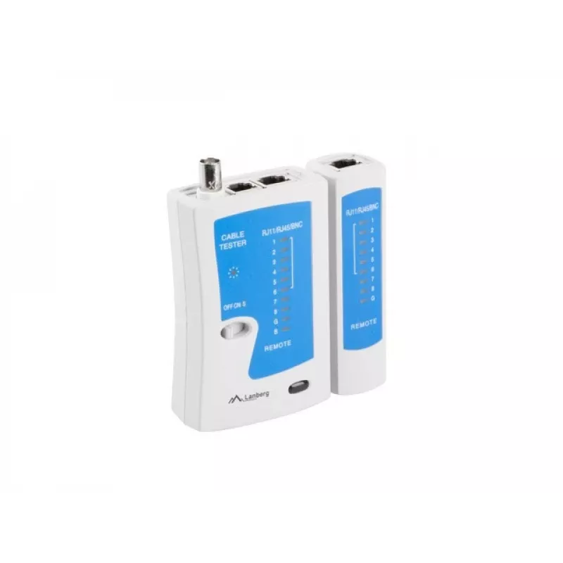 Tester per cavi di rete Lanberg NT-0401 tester cavi UTP/STP blu, bianco