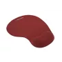 Tappetino per mouse ESPERANZA EA137R — superficie in gel rossa, base antiscivolo, poggiapolsi integrato