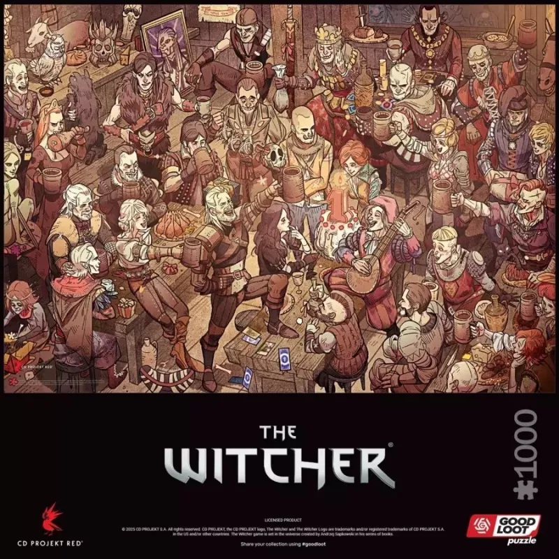 Good Loot Gaming Puzzle: The Witcher (Wiedźmin) compleanno, 1000 pezzi