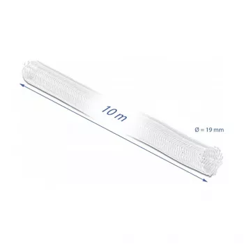 Guaina intrecciata DeLOCK 20819 10 m x 19 mm bianco
