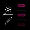 Luce neon a freccia applique MANTA SNL107PK – insegna a freccia LED decorativa rosa