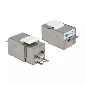 Delock 86404 modulo Keystone RJ45 Secure Cat.6 a LSA, bianco