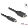 Cavo USB DeLOCK USB Type-E Key A 20 poli connettore maschio su USB Type-C connettore maschio 25 cm