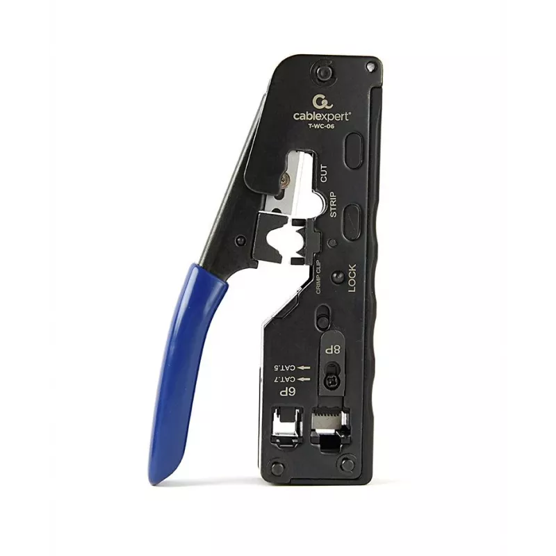 Pinza crimpatrice GEMBIRD T-WC-06 per connettori RJ45, RJ12 e RJ11