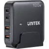 Caricabatterie da scrivania Unitek P1229ABK01-EU 100 W con 2× USB-A e 2× USB-C
