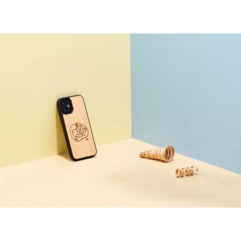 Custodia protettiva Man and Wood per iPhone 12 mini — design pesce per bambini