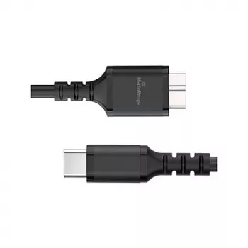 Cavo USB MediaRange MRCS257 0,5 m — Micro-USB B a USB-C, USB 3.2 Gen 1 (5 Gbit/s), nero