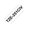Nastro per etichettatura Brother TZE231CIV nero su bianco TZe
