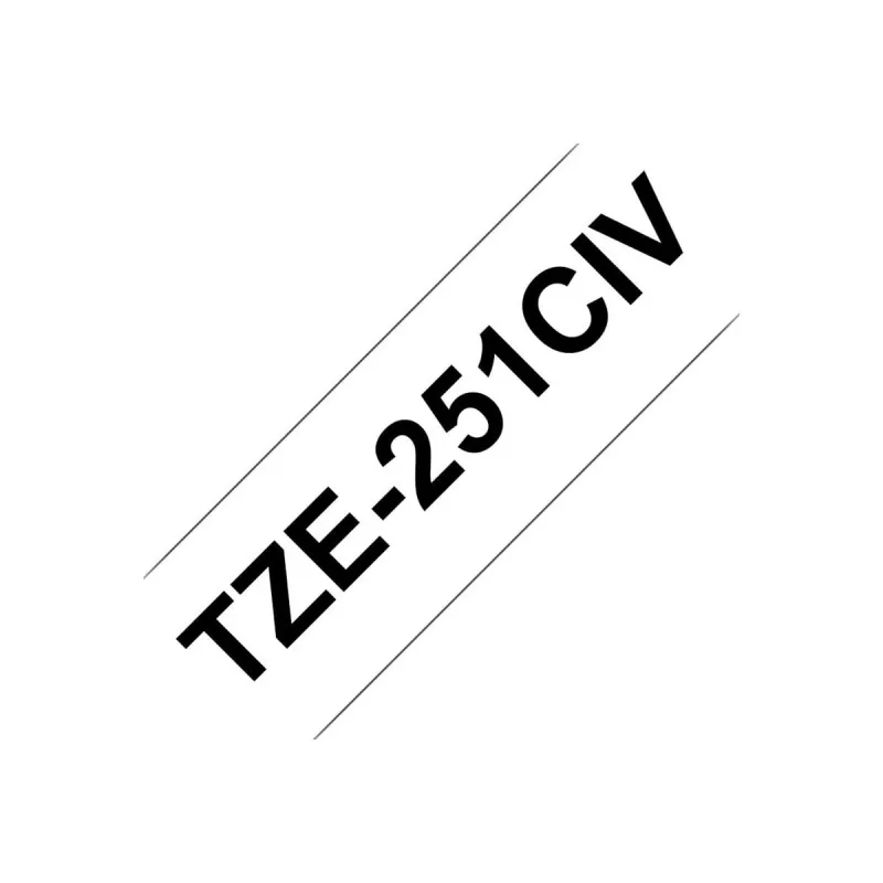 Nastro per etichettatura Brother TZE231CIV nero su bianco TZe