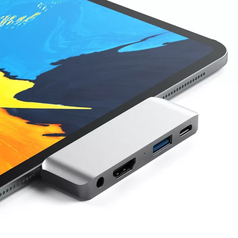 Hub Satechi Aluminum USB-C per iPad Pro argento
