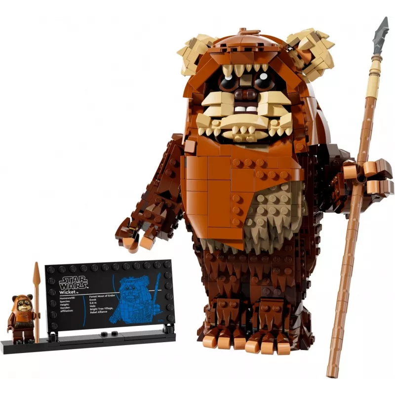 Set LEGO Star Wars Construct Wicket l'Ewok 75430 — 1010 pezzi, modello 230 mm, età 12+