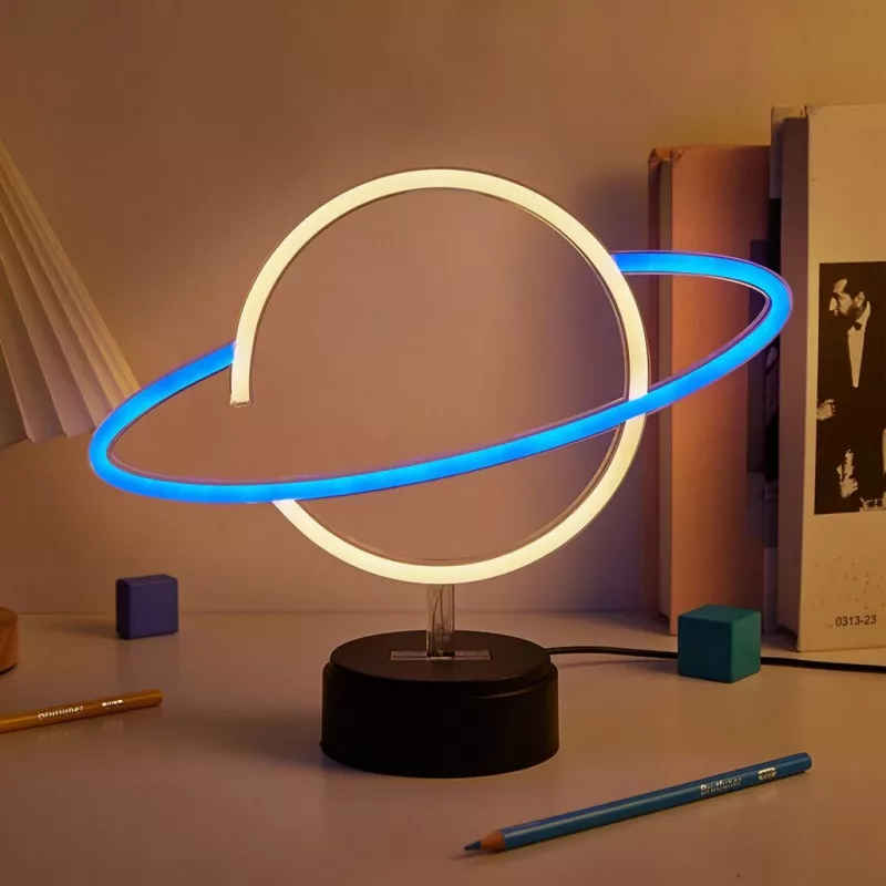 Manta SNL38BLT Style Neon Lights Planet lampada LED decorativa