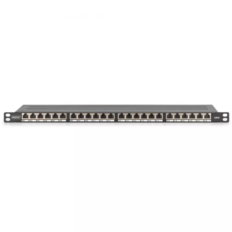 Patch Panel Digitus CAT 6 Class E High Density schermato nero