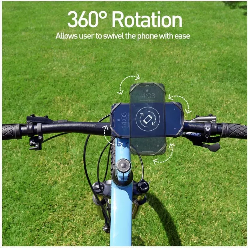 Supporto per bici Tellur BPH100 nero – supporto da manubrio per smartphone, supporto regolabile