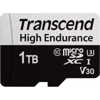 Transcend High Endurance USD350V - scheda di memoria flash (adattatore SD incluso)