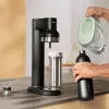 Bottiglia per carbonazione BRITA 650 ml, acciaio inox, nera, lavabile in lavastoviglie