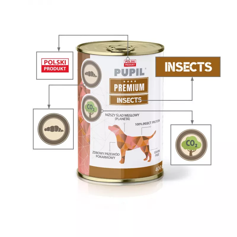 PUPIL Premium Insect - Umido per Cani - 400g