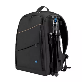 Zaino Puluz PU5011B impermeabile nero – borsa per fotocamera/accessori, zaino protettivo compatto
