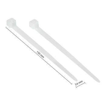 Good Connections KAB-15T36 - fascetta serracavi a inserimento parallelo - nylon - trasparente - 3,5 cm - V2 - -40 - 85 °C