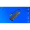 Hub USB SAVIO AK-54 — 4 x USB-A (USB 3.2 Gen 1), host USB-C, nero