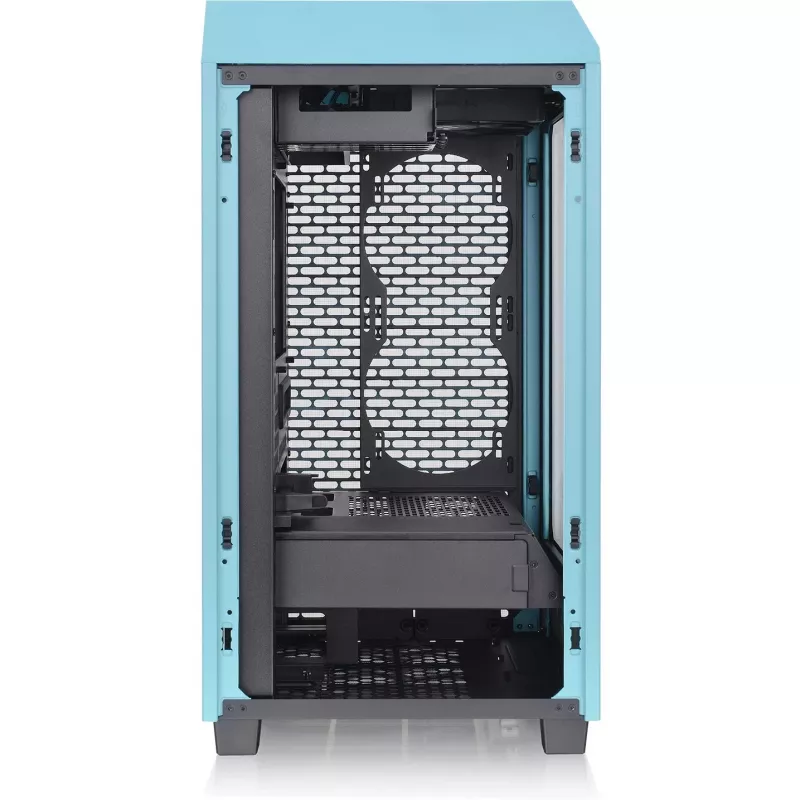 Thermaltake The Tower 200 turchese Tempered Glass