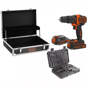 Trapano Black & Decker BDCHD18B2FC-QW 18V agli ioni di litio 2 batterie