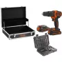 Trapano Black & Decker BDCHD18B2FC-QW 18V agli ioni di litio 2 batterie