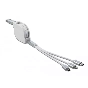 Cavo USB DeLOCK 85850 0,98 m USB 2.0 USB A USB C/Micro-USB B/Lightning