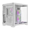 Darflash FT418 case per computer + 6 ventole aRGB (bianco)