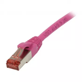 Cavo patch RJ45 - CAT6 250MHz - 1,5m magenta - S-STP(S/FTP) - TPE/LSZH (Superflex) - Synergy 21 -