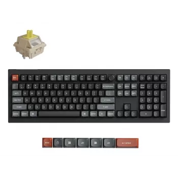 Tastiera meccanica Keychron V6 Ultra 8K – Full-Size 100% QWERTY, Bluetooth, RGB, nero