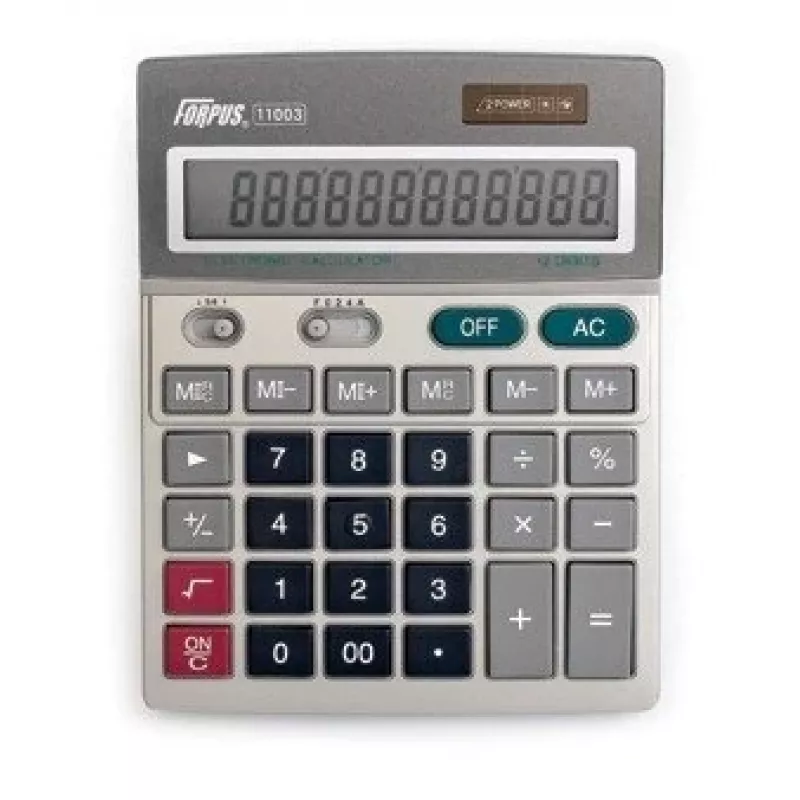 Calcolatrice da tavolo Forpus FO11003 Basic grigio