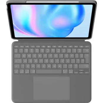 Logitech Combo Touch QWERTY US International Smart Connector grigio