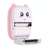 Stampante termica per ricevute Extralink EPP-001 con 5 rotoli di carta termica adesiva, rosa