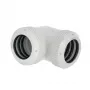 Adattatore multi-link Barrow 90° 14mm per hardtube AD bianco TWT90KNS-K14